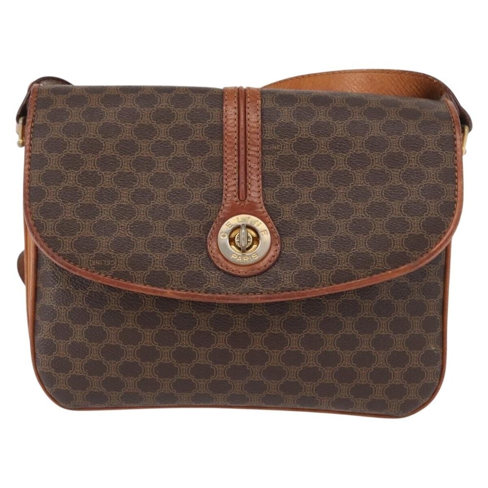 Celine Vintage Macadam Canvas and Leather